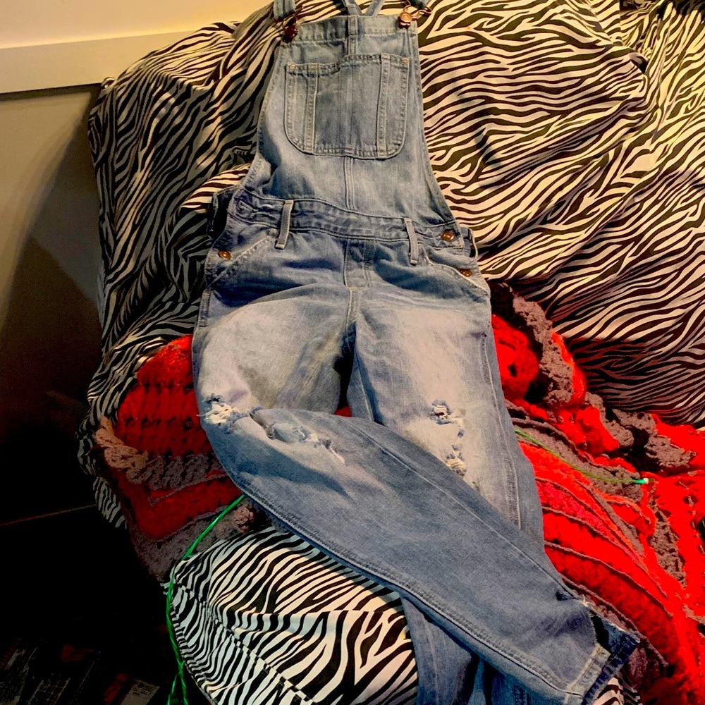 Vintage Abercrombie & Fitch Classic Blue Denim Overalls